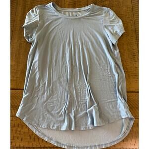 Pink Rose Sweet Tees Light Blue Short Sleeve Tee Women’s Large